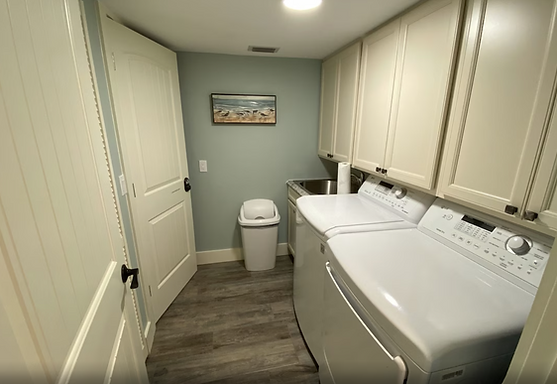Spacious laundry room at Gulf Swells & Sea Shells vacation home