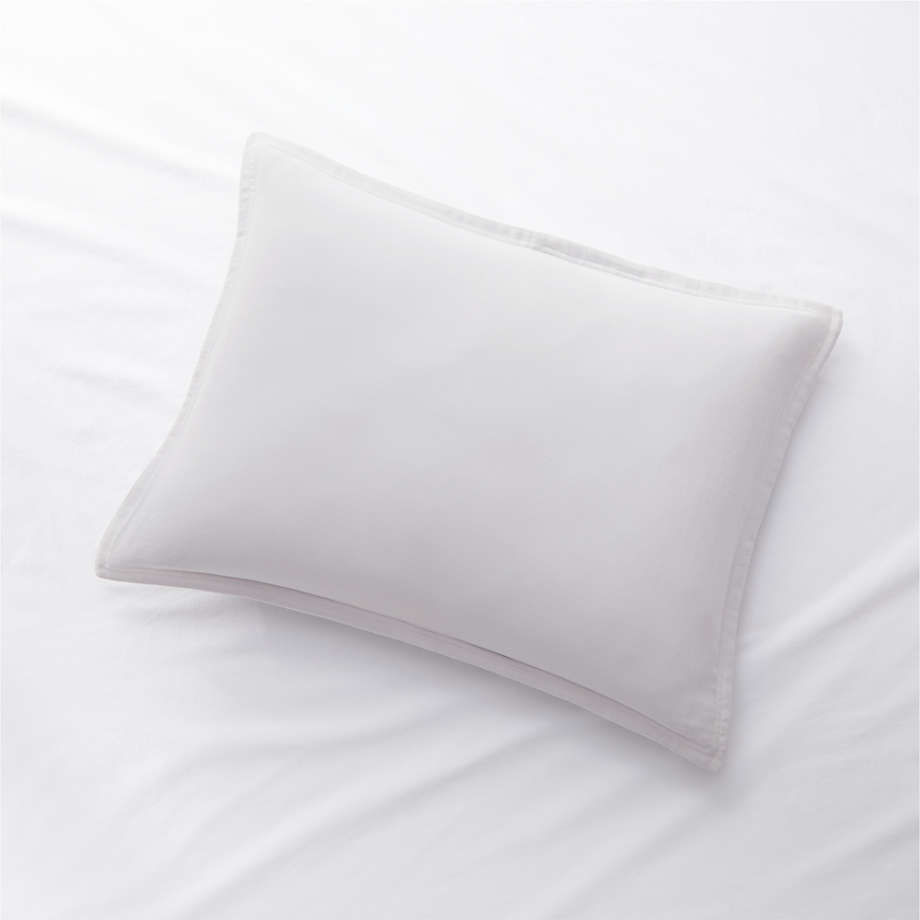 Thumbnail: Powder Grey Plain Percale 180T/C Pillow Cover