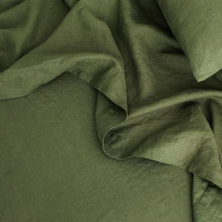 Thumbnail: Mist Pure Linen Fitted/ Top Sheet