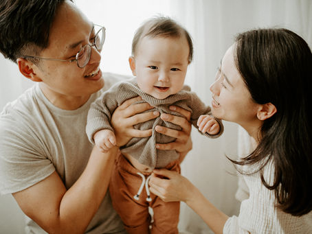 Studio family session/milestone session / Charlottesville family photographer 