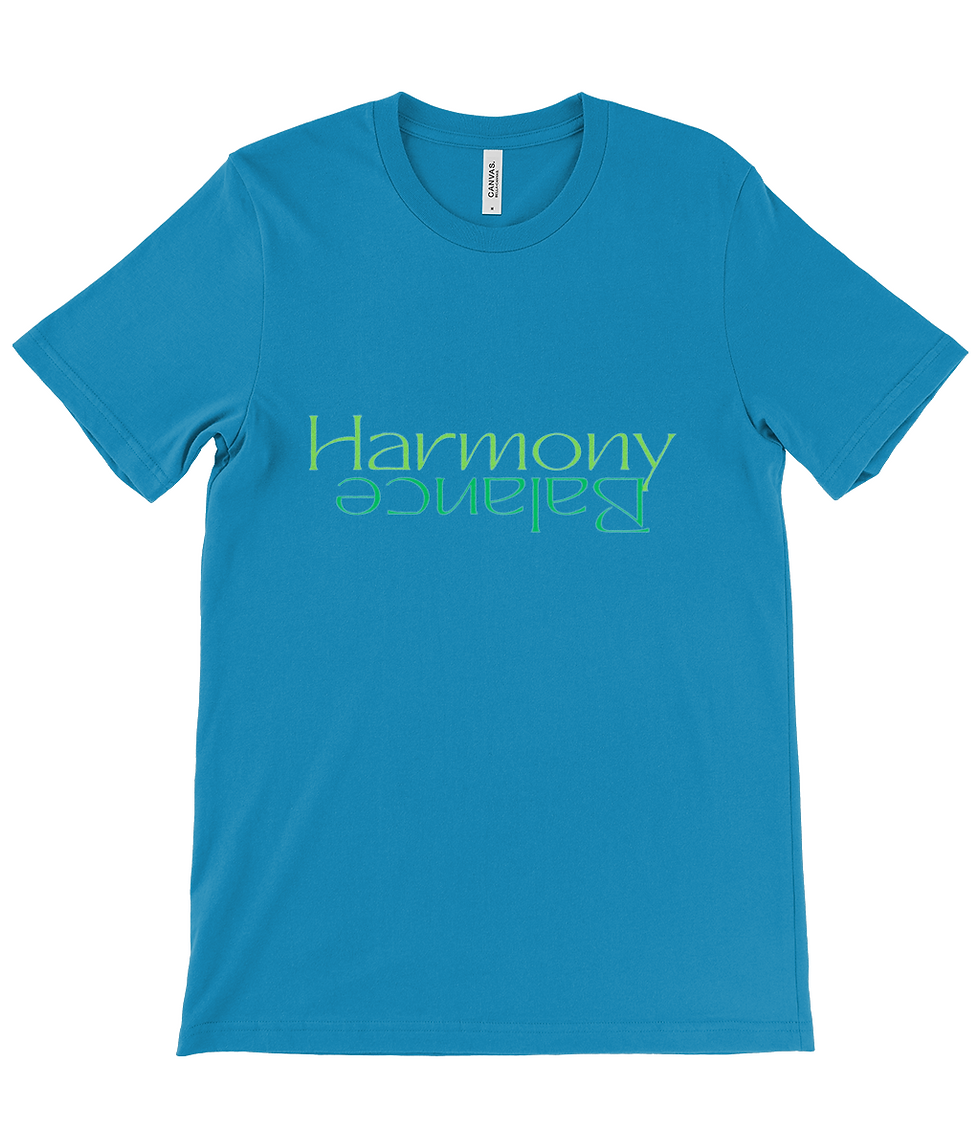 Thumbnail: Balance and Harmony in green Crew Neck T-Shirt