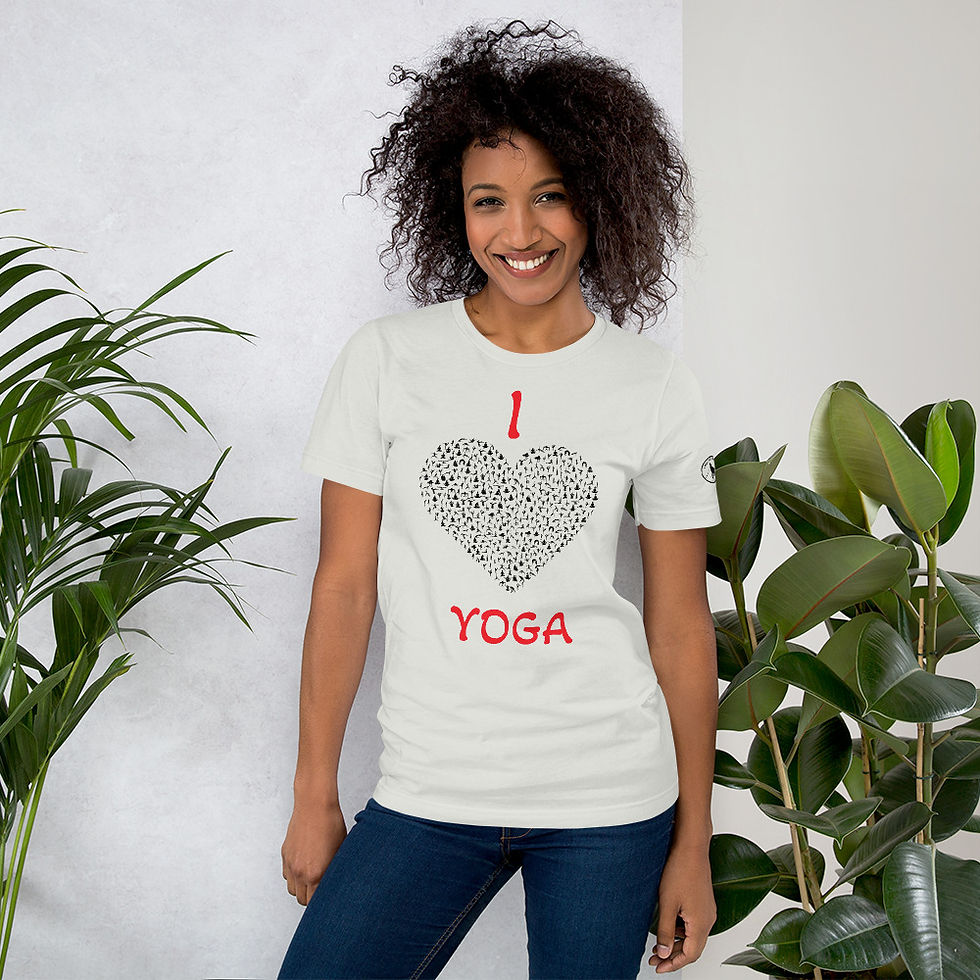 Thumbnail: I love yoga Unisex t-shirt