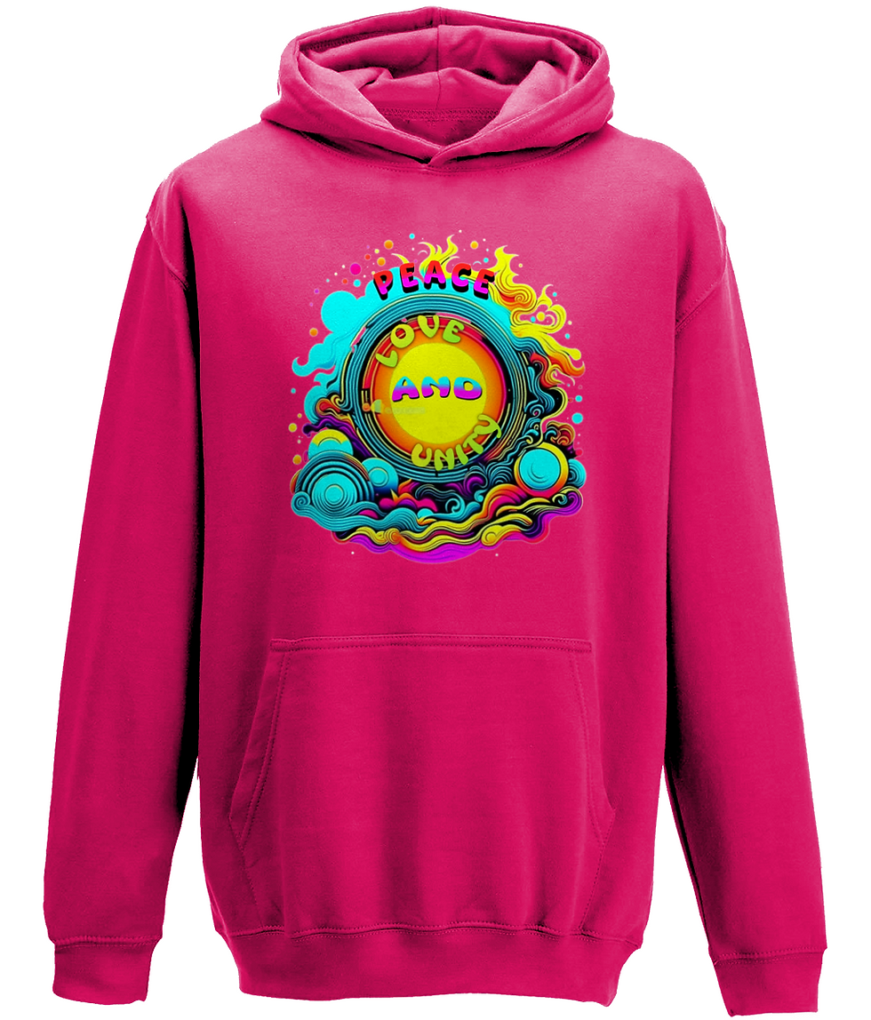 Thumbnail: "Peace love and unity"  Hoodie
