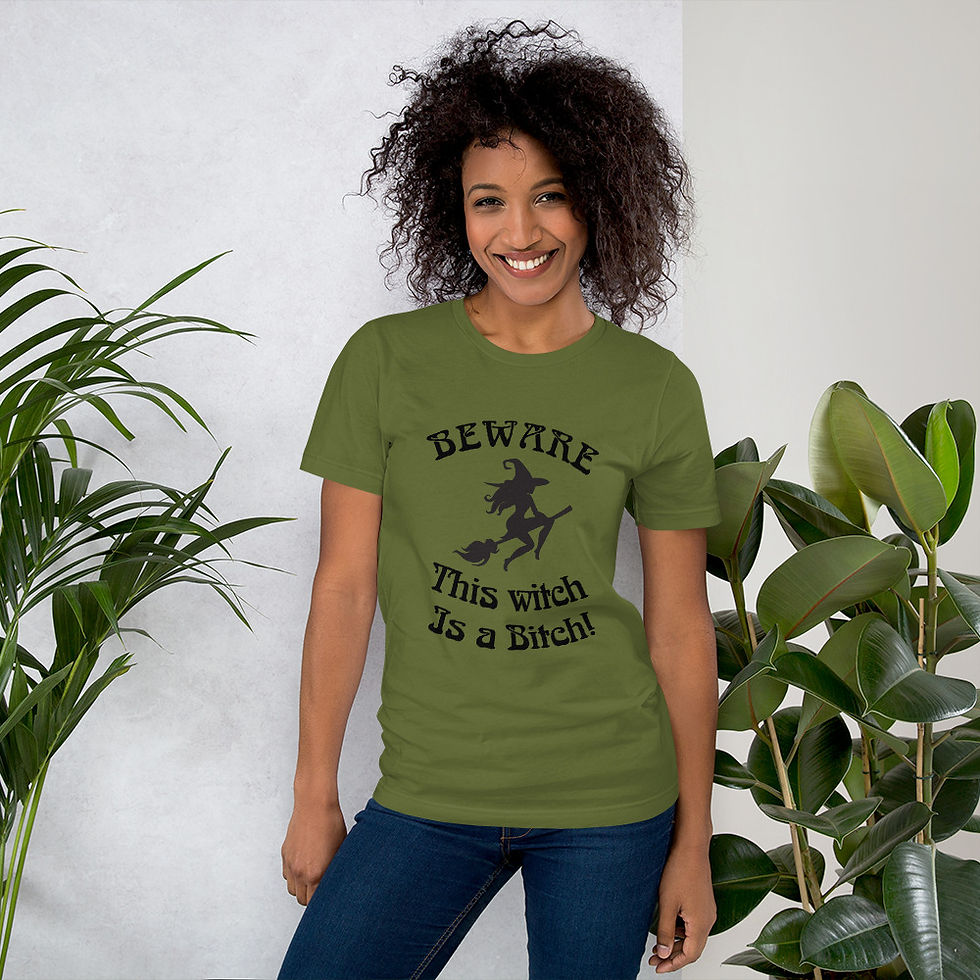 Thumbnail: This witch is a bitch womens  t-shirt