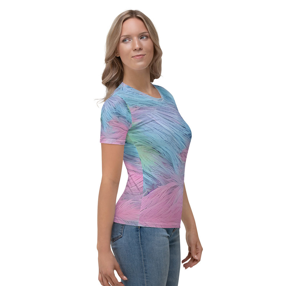 Thumbnail: Women's pastel feathers T-shirt