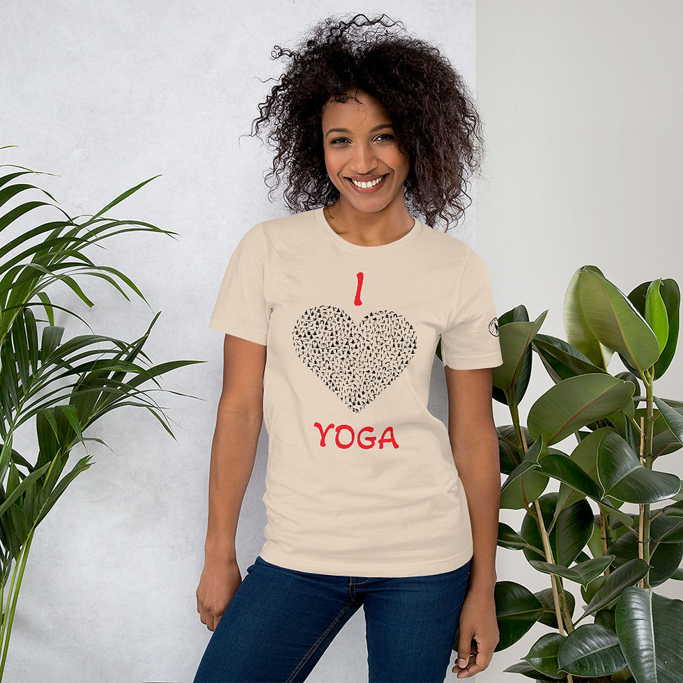 Thumbnail: I love yoga Unisex t-shirt