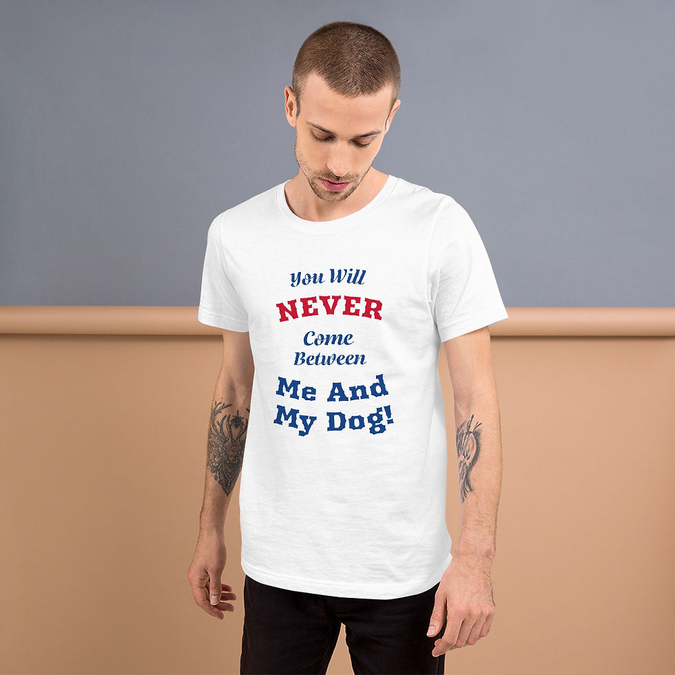 Thumbnail: me and my dog Unisex t-shirt