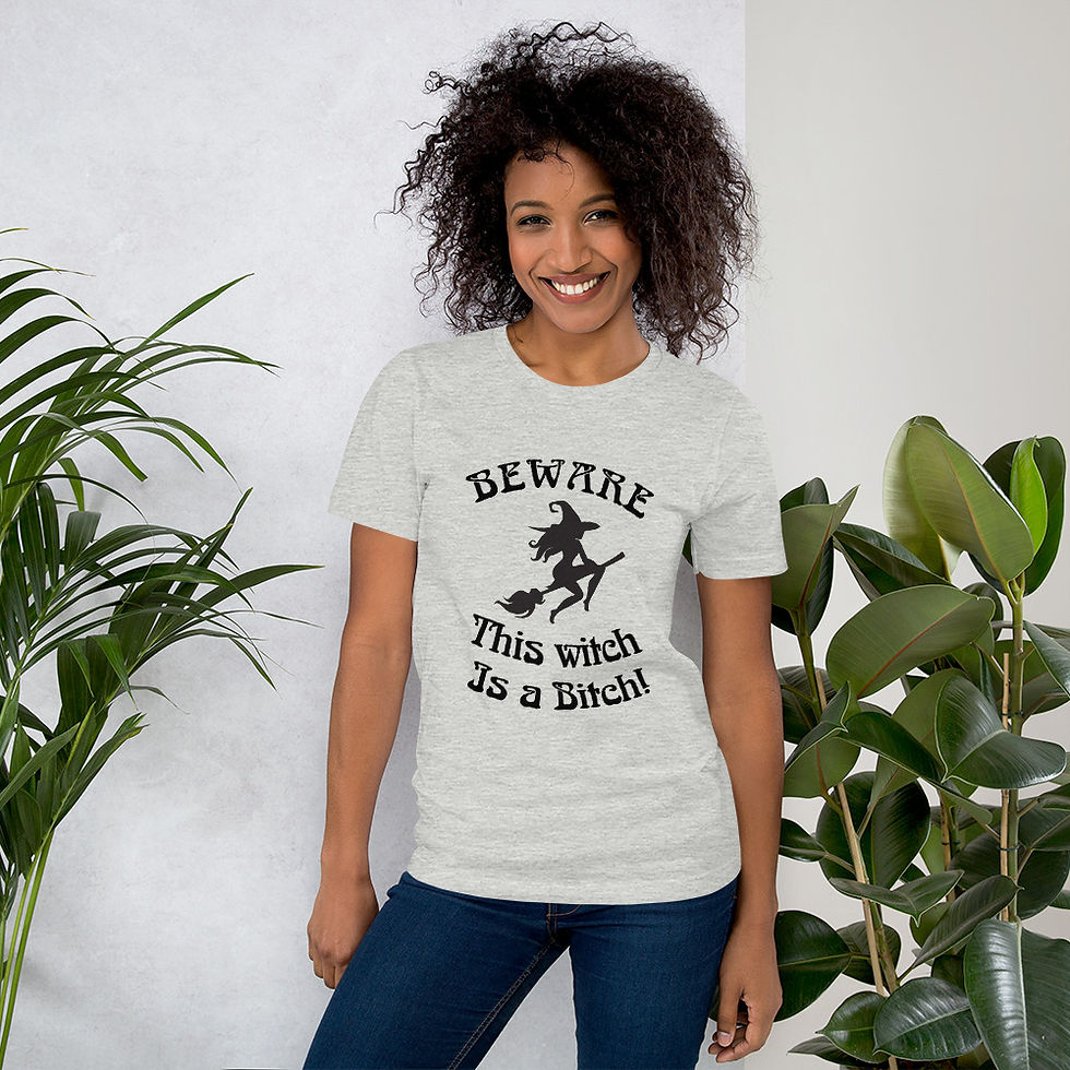 Thumbnail: This witch is a bitch womens  t-shirt