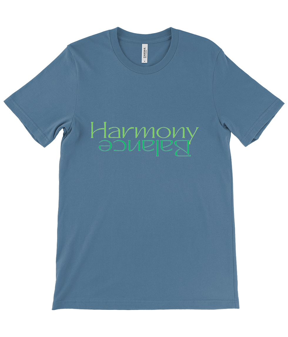 Thumbnail: Balance and Harmony in green Crew Neck T-Shirt