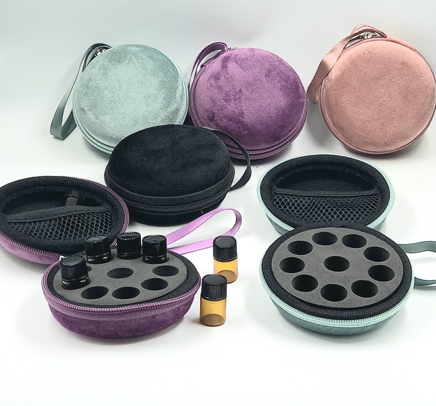 Estuche rígido de viaje para aceites esenciales