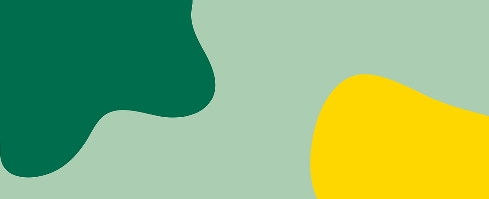 green and yellow blobs on light green background
