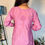 Thumbnail: Premium Chanderi Chikankari Short Kurti-Pink
