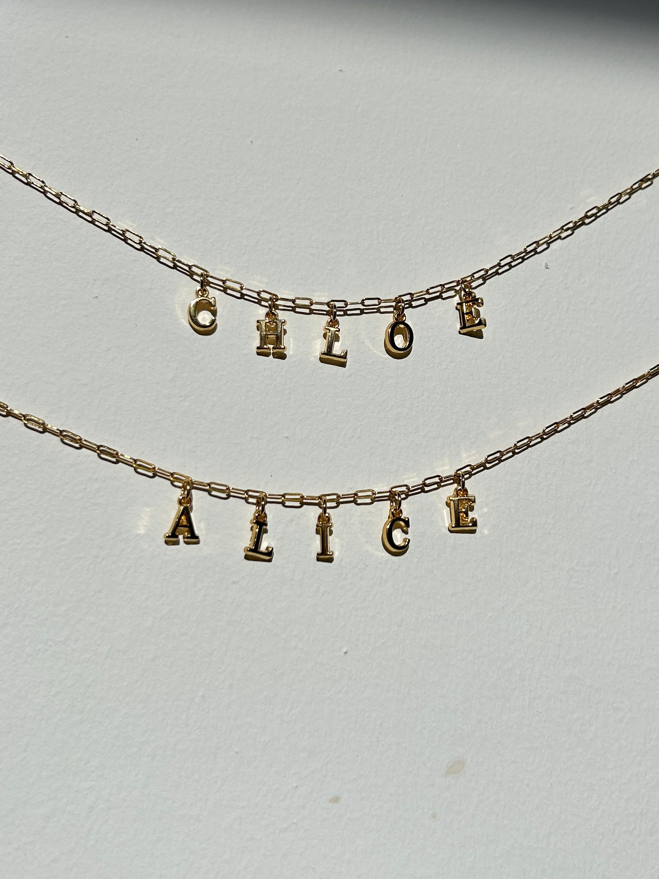 Charm Name Necklace (£26 - £40)