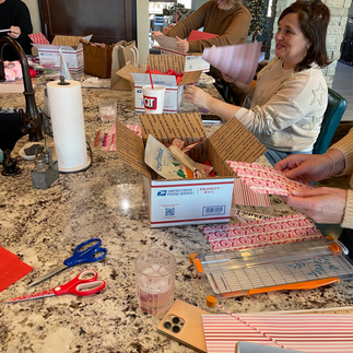 decorating a care package