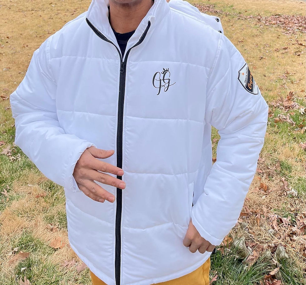 Thumbnail: MC0069-Y22 4GOTTENSON PUFFY COATS WHITE &  MC0070-Y22 BLACK