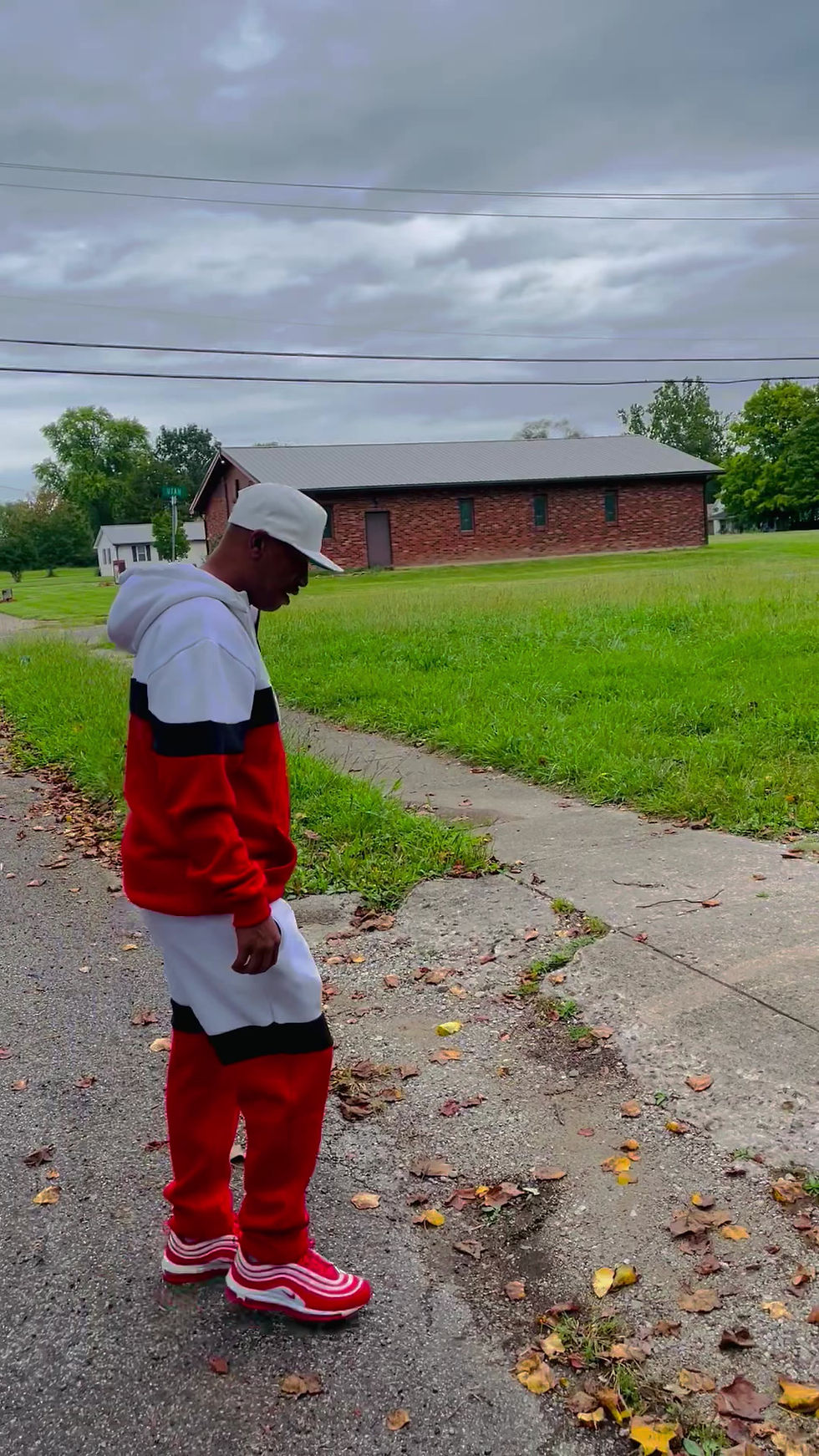 Thumbnail: Style #: MJSM0065-Y22-Red Seminary Boys Retro 2 Piece Sweatsuits 