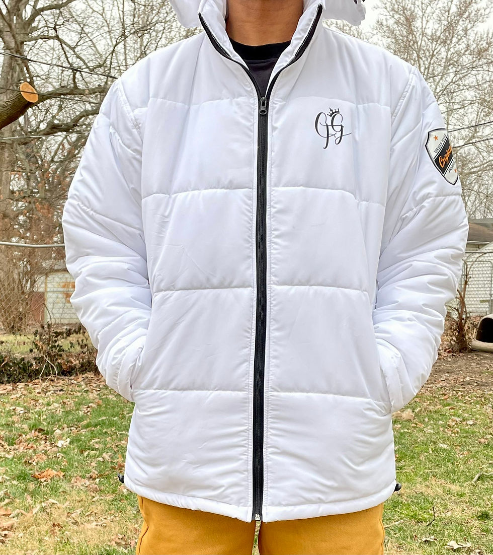 Thumbnail: MC0069-Y22 4GOTTENSON PUFFY COATS WHITE &  MC0070-Y22 BLACK