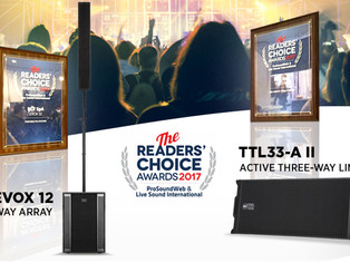 RCF TTL33-A and EVOX 12 are Readers' Choice Favorites