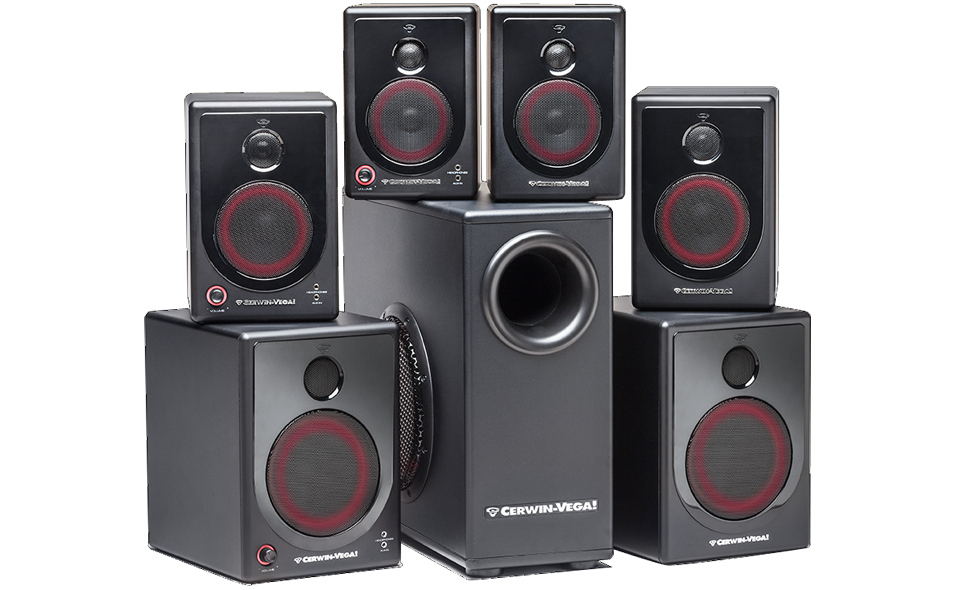 cerwin vega 5.1 surround sound system