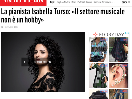 VANITY FAIR / La pianista Isabella Turso: «Il settore musicale non è un hobby» / Opinion peace