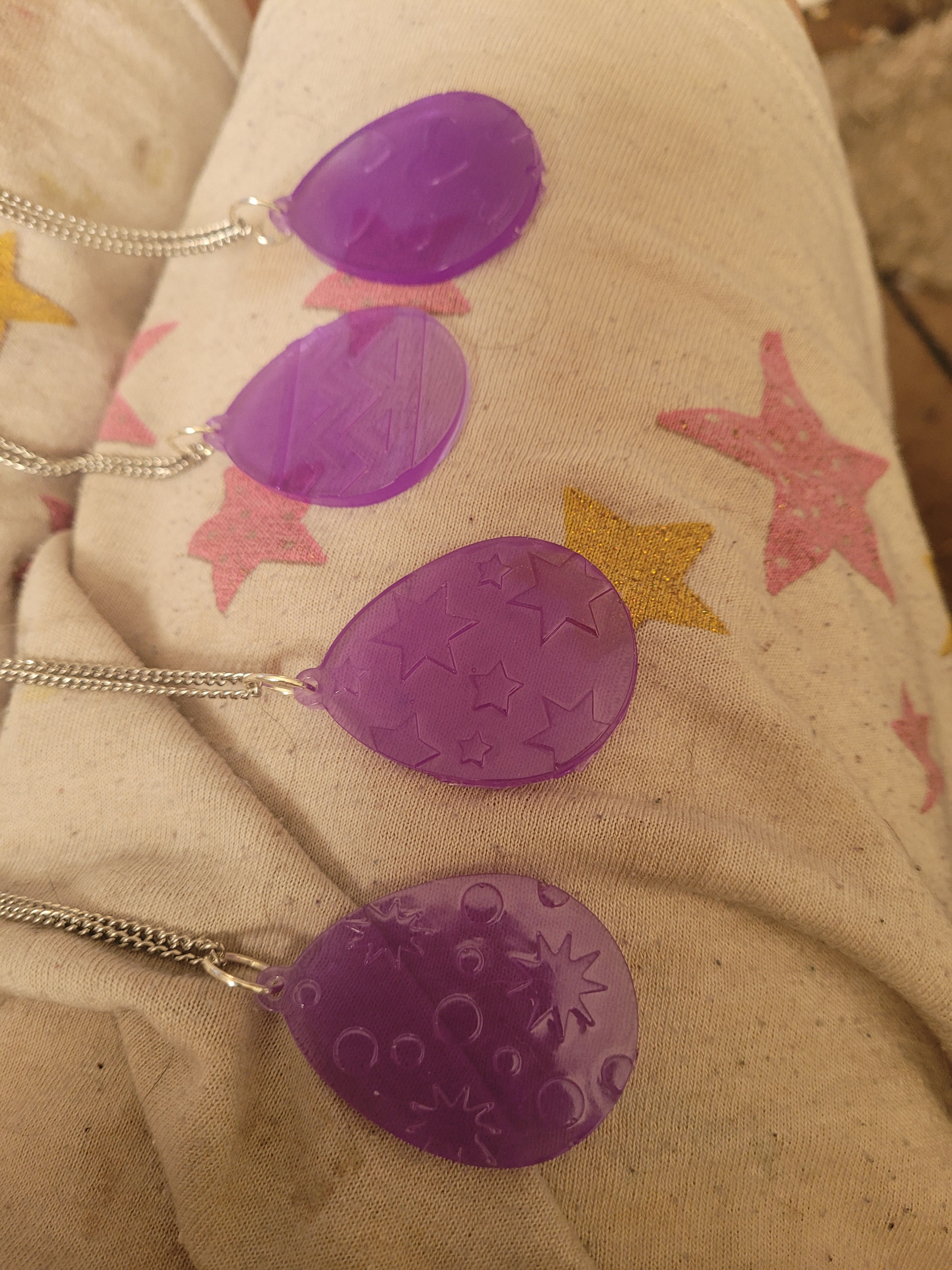 Purple Easter Egg Necklace