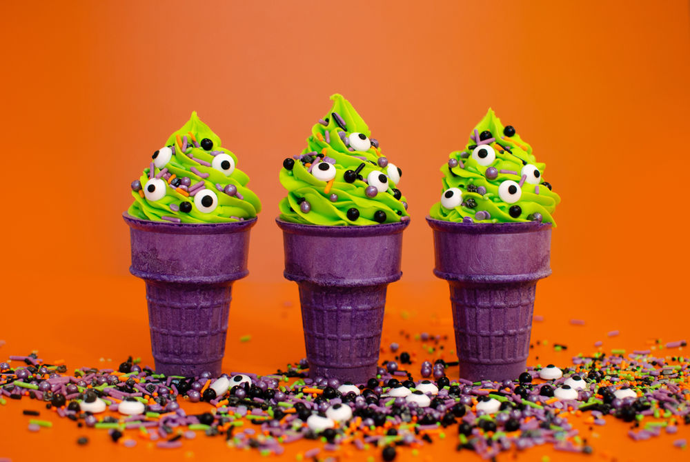 Halloween Monster Cake Cones