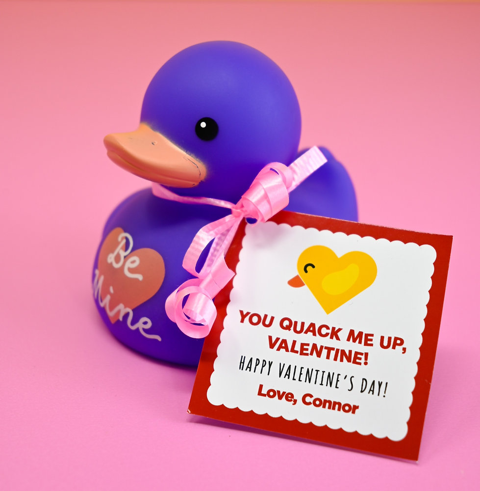 Printable Rubber Duck Valentine s Day Daycare Idea Download And Print Tag printable-rubber-duck-valentine-s-day-daycare-idea-download-and-print-tag