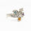 Thumbnail: Amethyst Citrine White Topaz Blue Zircon gemstone birthstone February November December sterling silver ring