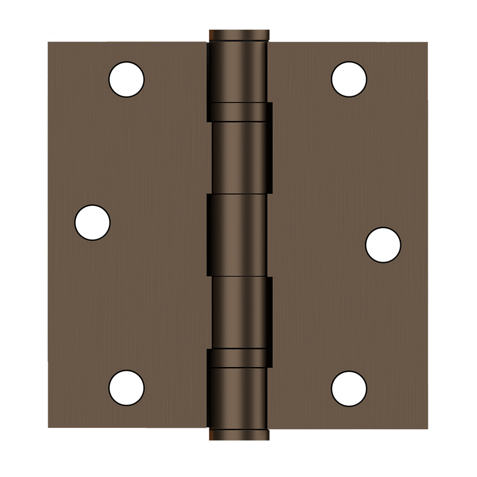 Thumbnail: SB3502 hinge in Antique Bronze finish, 3.5" x 3.5", removable pin, square corners