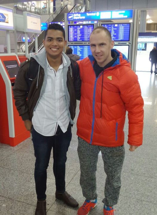Aeropuerto de Frankfurt con Thomas K