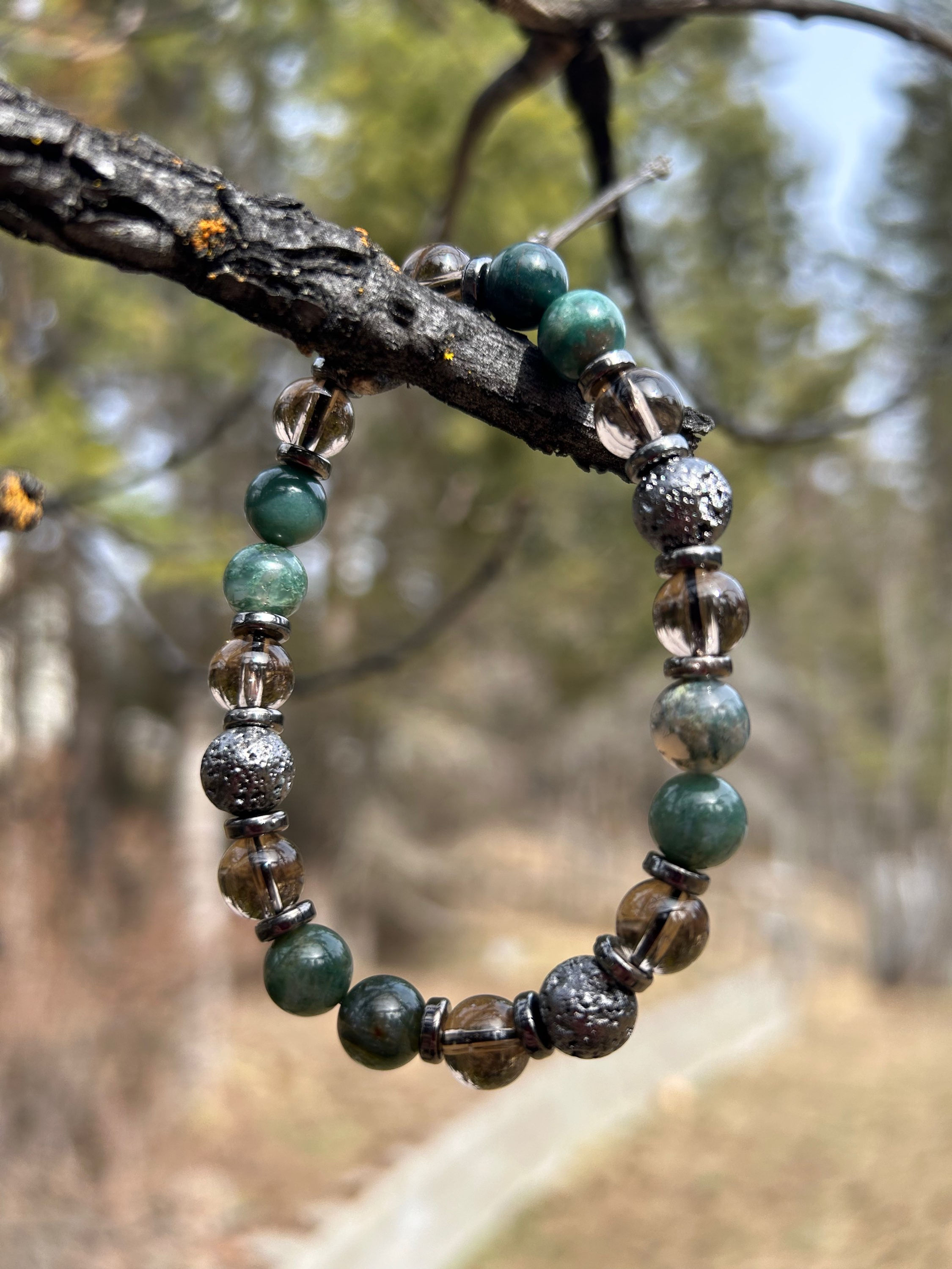 Green Moss Agate Bracelet