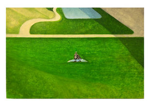 Painting by Shane Smith, entitled: "Sunbather" 