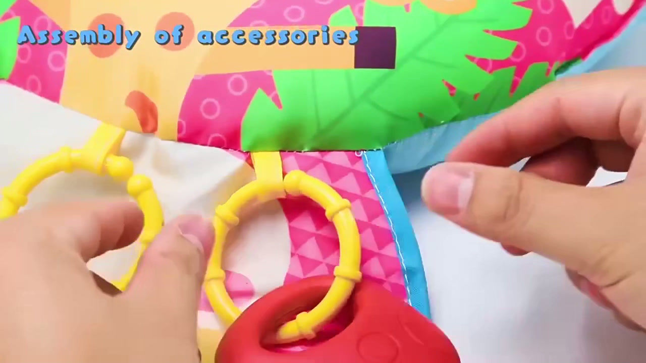 Baby Toys Tummy Time Pillow Cartoon Animals Lying Pillow High Contrast Double-Si