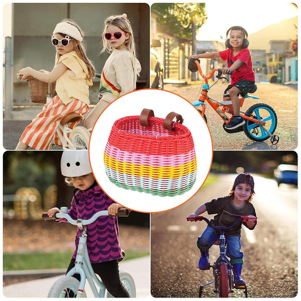 Thumbnail: Vintage Woven Kids’ Bike Basket