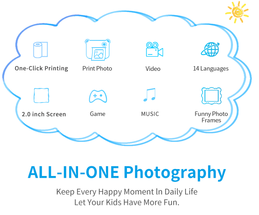 Thumbnail: SnapPrint P2™ Kids Instant Print Camera