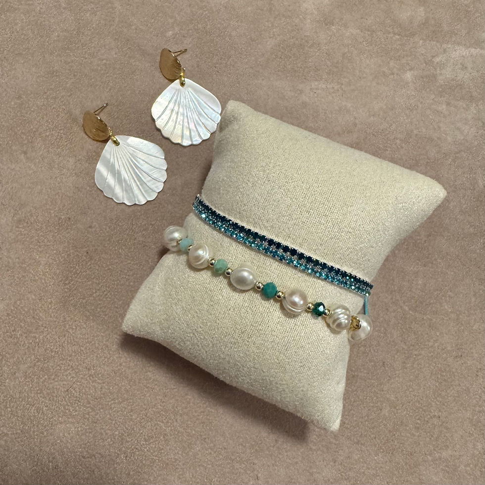Süßwasserperlen Armband modern