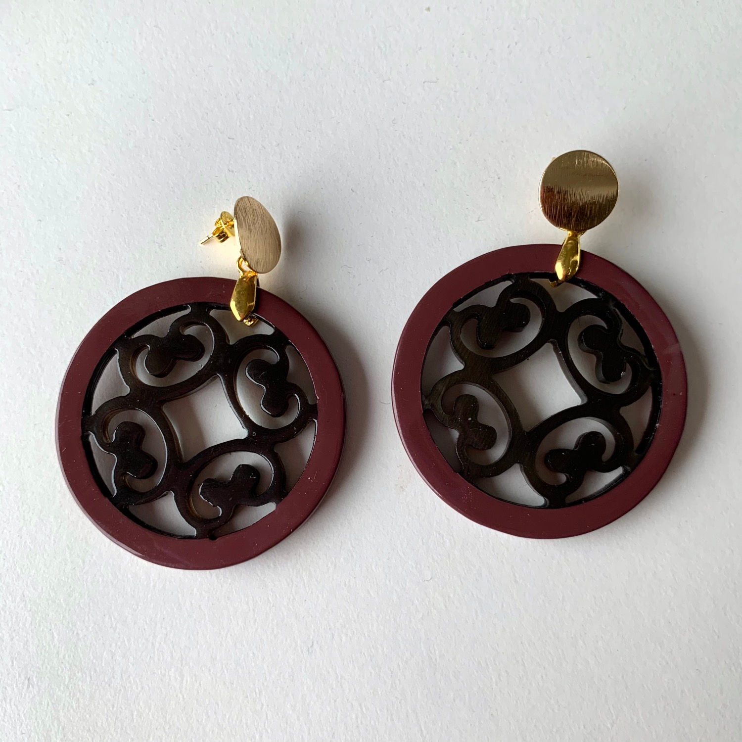 Maxima Ohrringe aus Horn