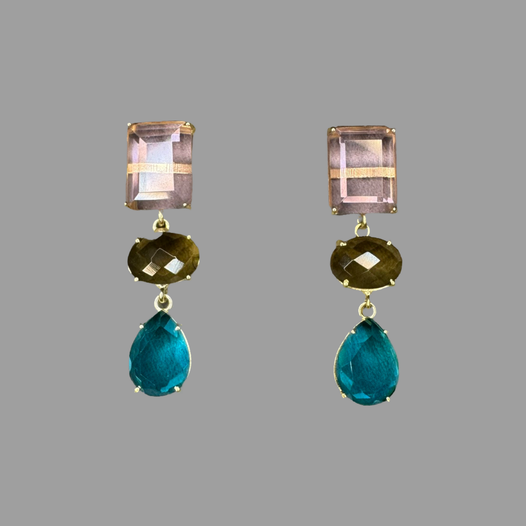 Emilia Ohrringe aus Edelsteinen