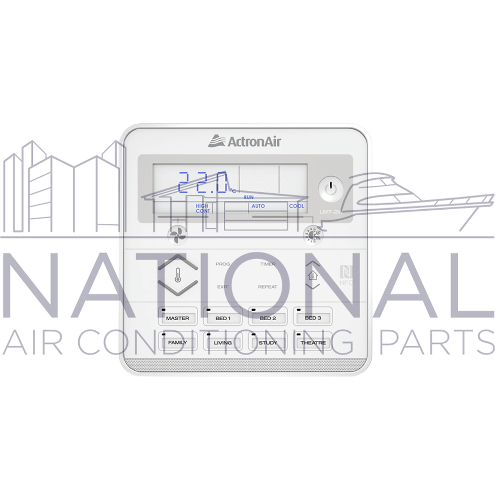 ActronAir LM24-2W white secondary sub-master 8-zone LCD wall control interface display
