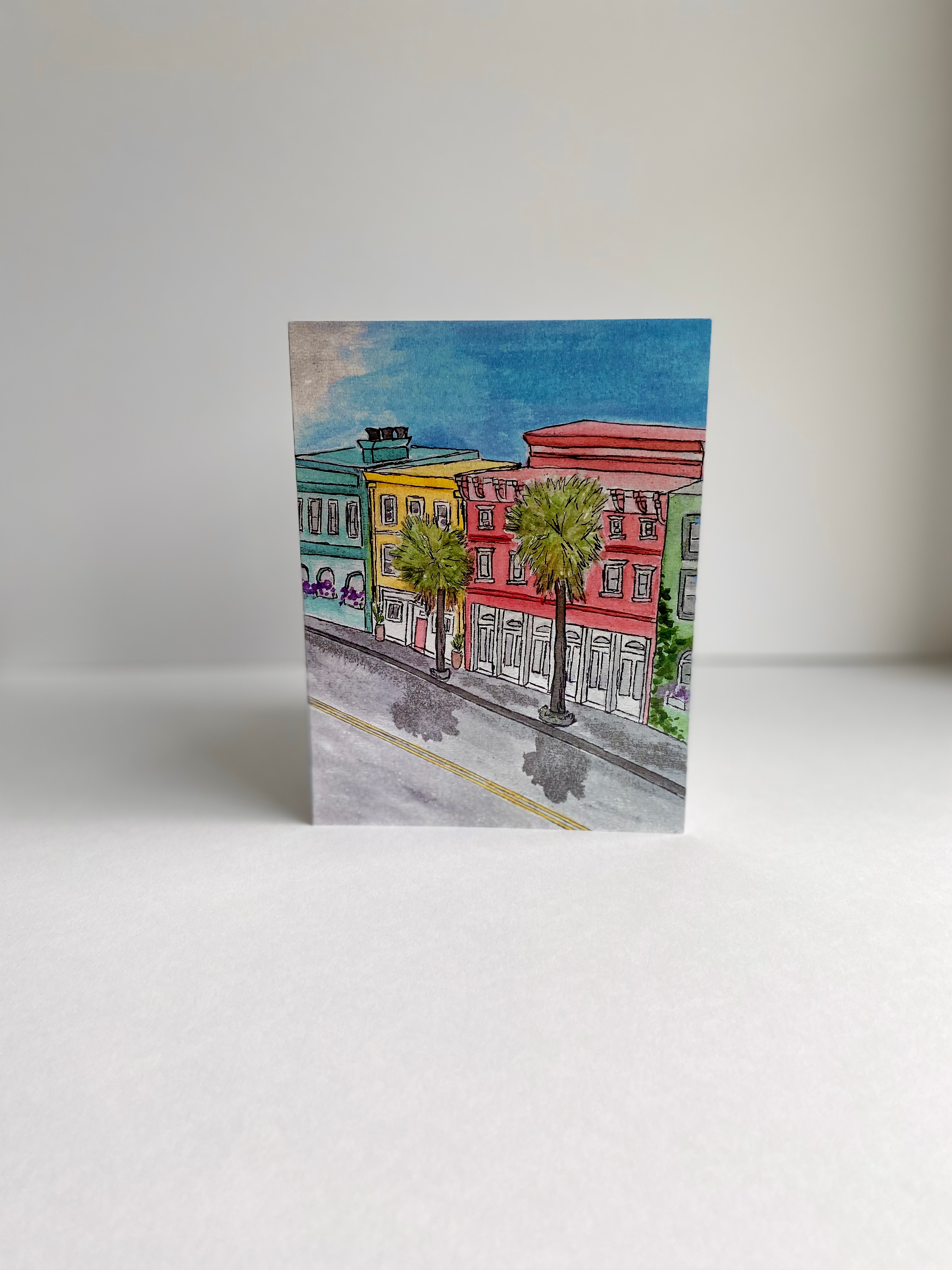 Charleston, South Carolina Watercolor Print Greeting Card