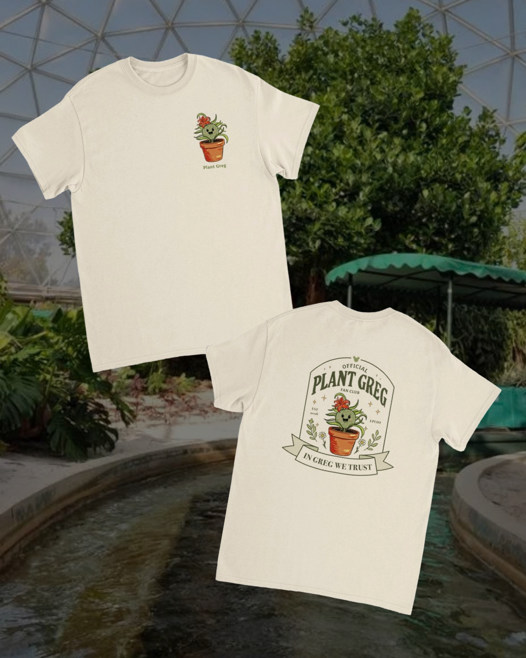 Plant Greg T-Shirt Front and Back