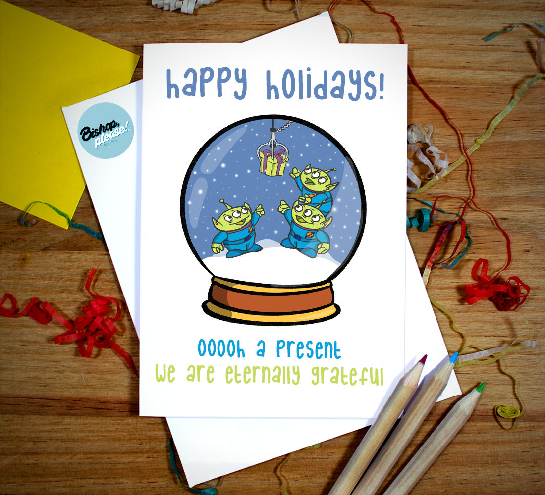 Alien Holidays - Card
