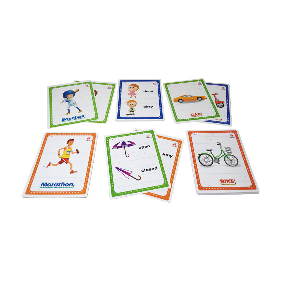 Flash cards opposites, sports and transports