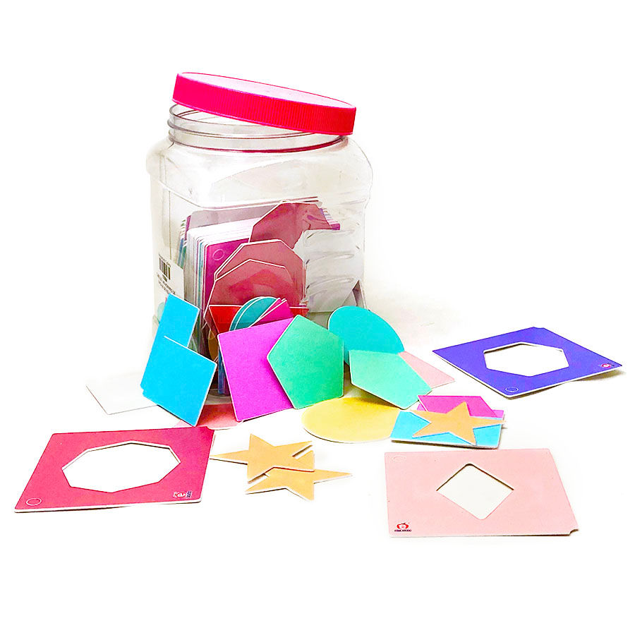 Memopares de encaje de figuras geométricas (132 piezas)