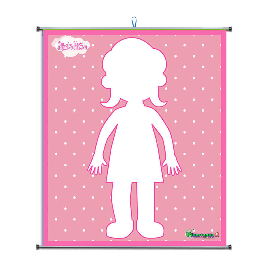 Plumoagua silueta niña