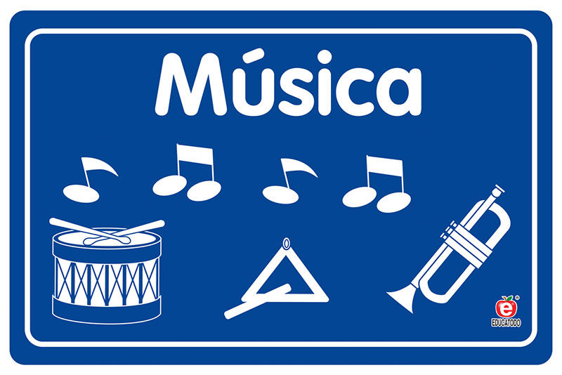 Señal música (30cm x 20cm calibre 20)