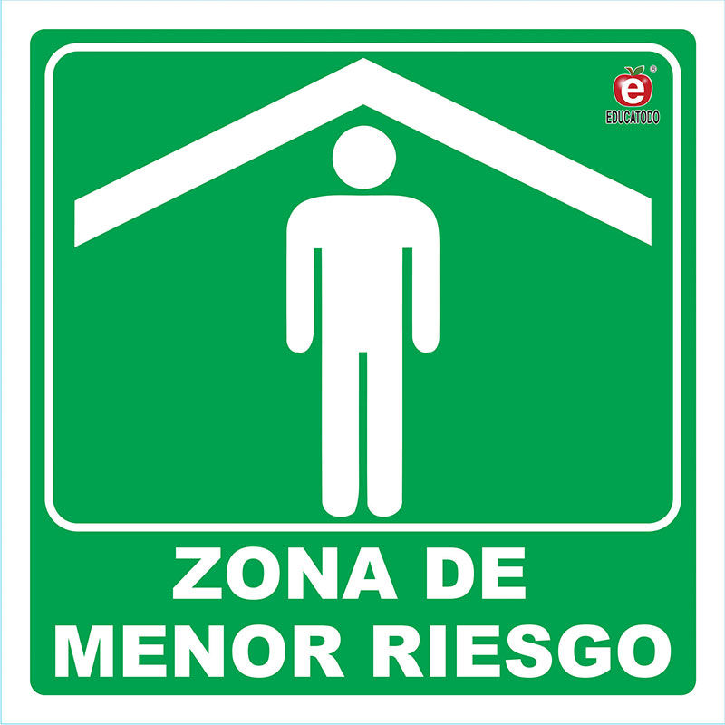 Señal individual zona de menor riesgo