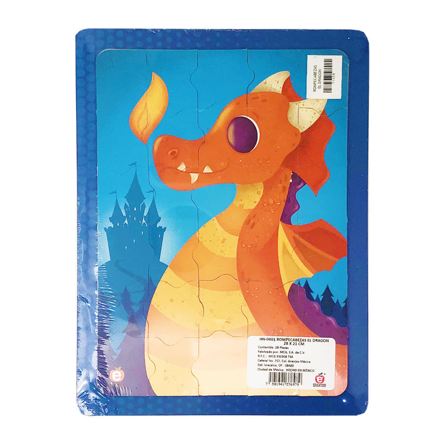 Rompecabezas 30 piezas el dragón 28cm x 21cm