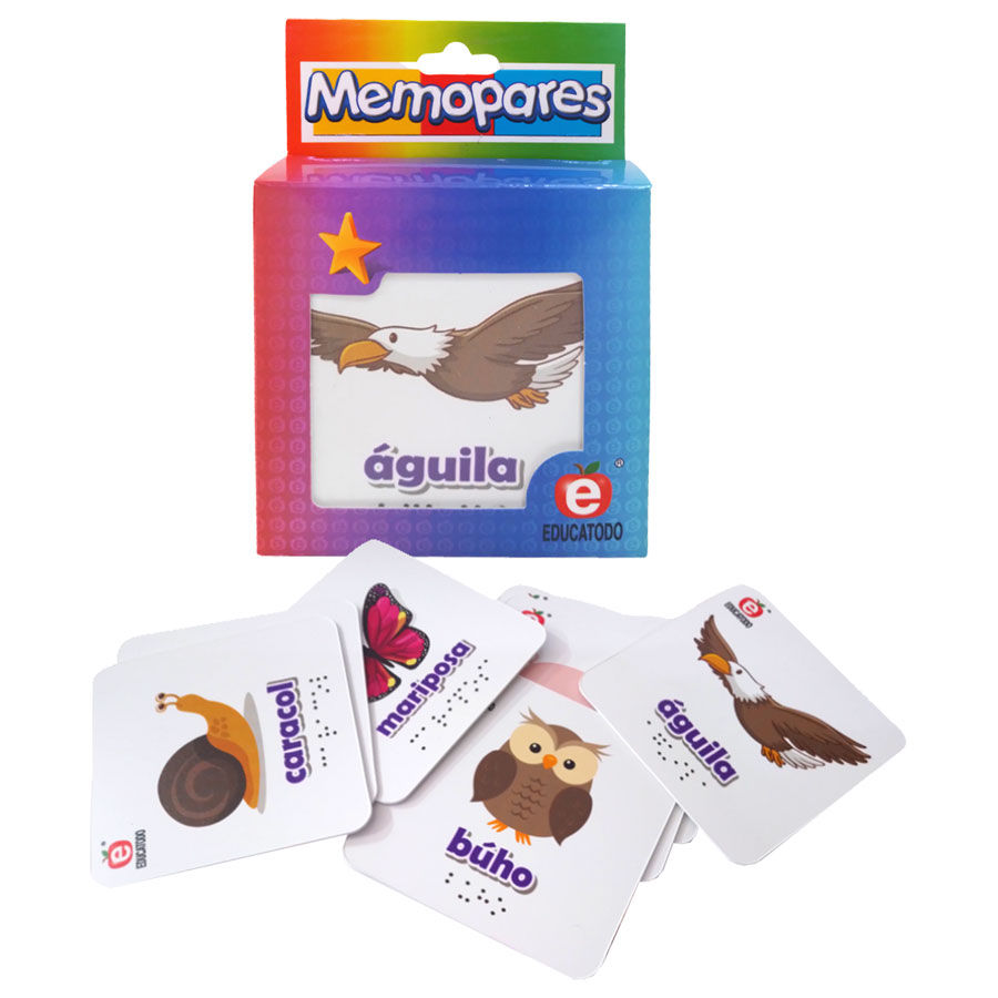 Memopares animales braille