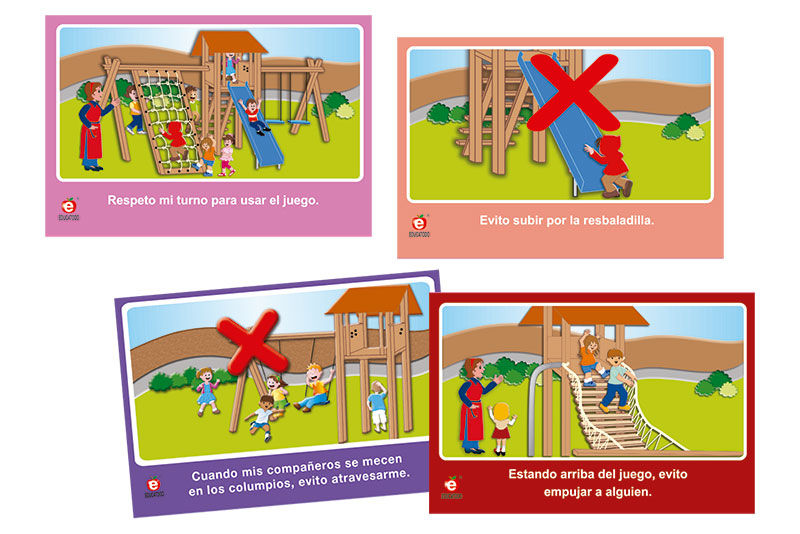 Paquete de señales juegos de patio (madera) calibre 20 (14 piezas)